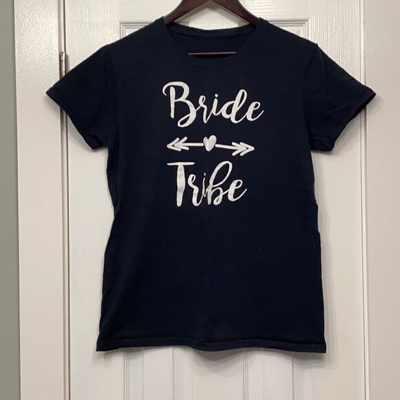 Tops - Bride Tribe women’s L black short sleeve tee